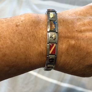 Italian charm stretch bracelet with all charms